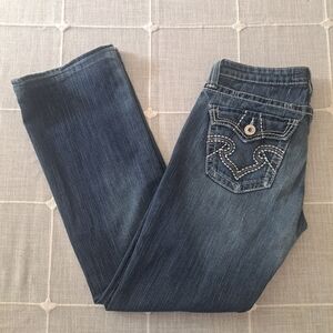 Big Star Jeans Women’s Size 30L Bootcut Distressed Blue Denim